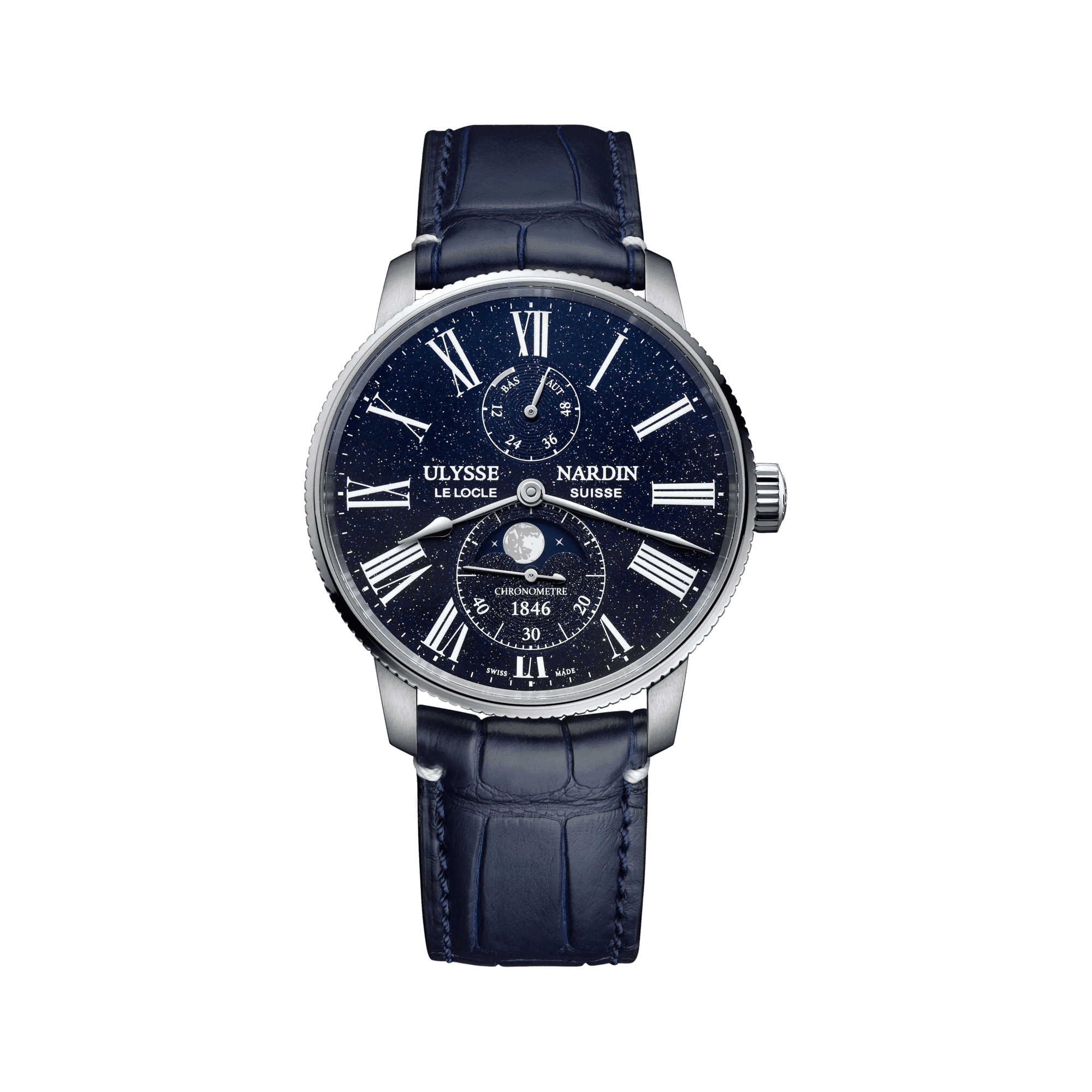 時計 マリーントルピユール ムーンフェイズ アベンチュリン Ø 42 mm