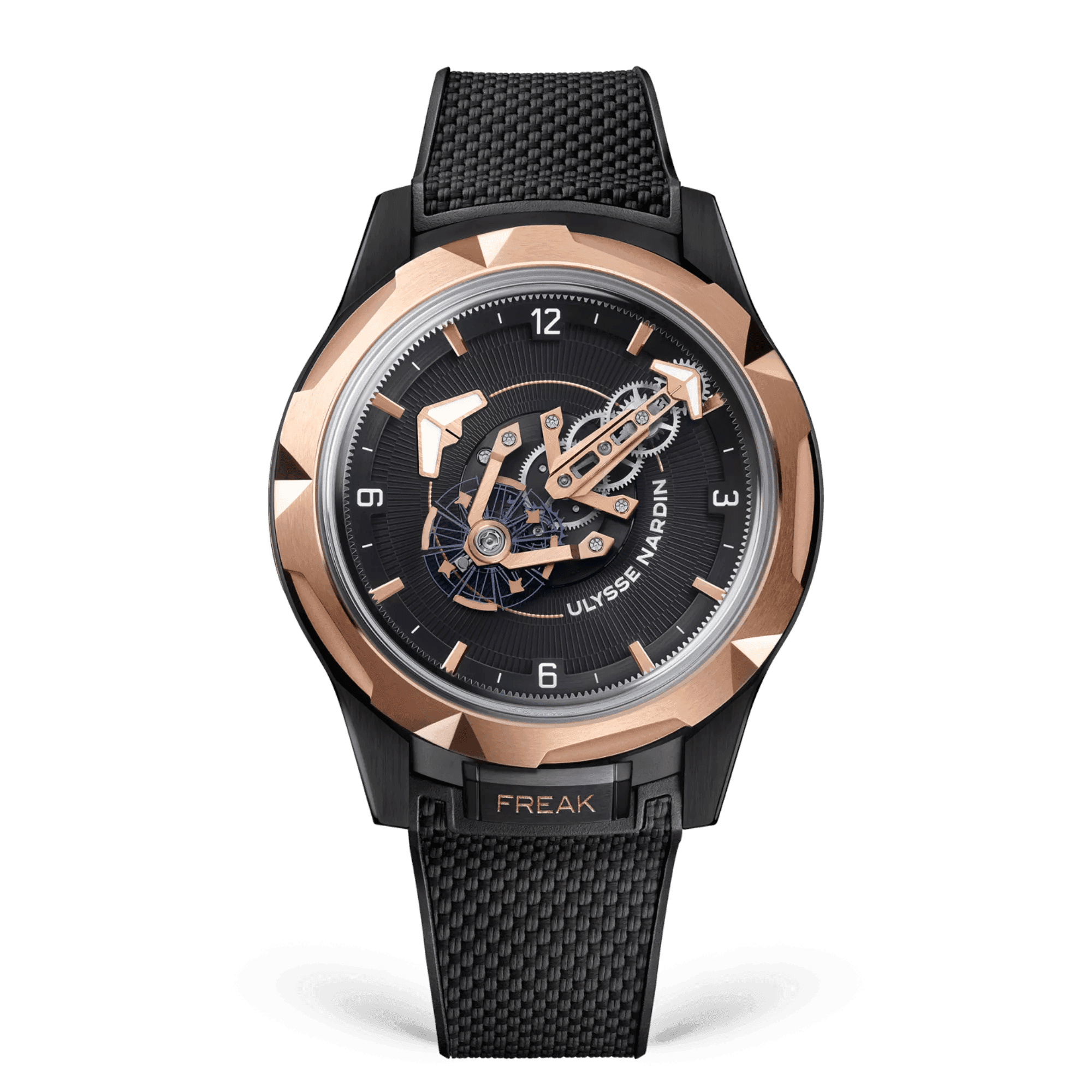 Freak ONE 2405-500-2A/3D watch with Black TEXTURED RUBBER STRAP