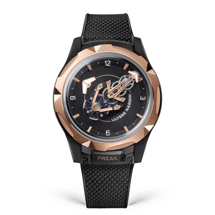 Freak ONE 2405-500-2A/3D watch with Black TEXTURED RUBBER STRAP
